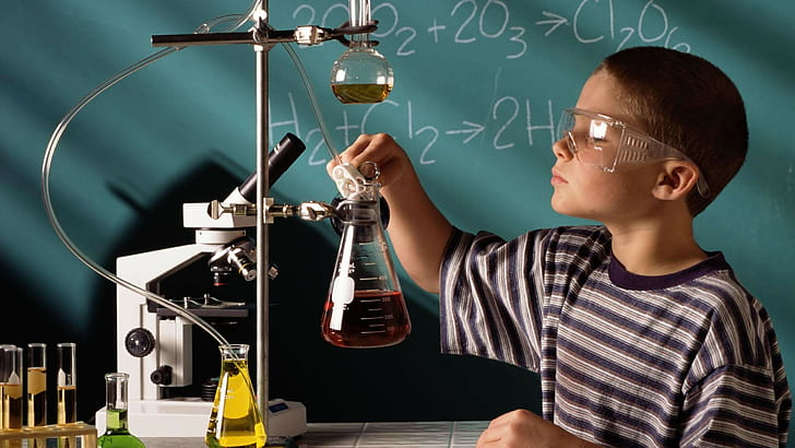 children-laboratories-chemistry-striped-clothing-wallpaper-preview